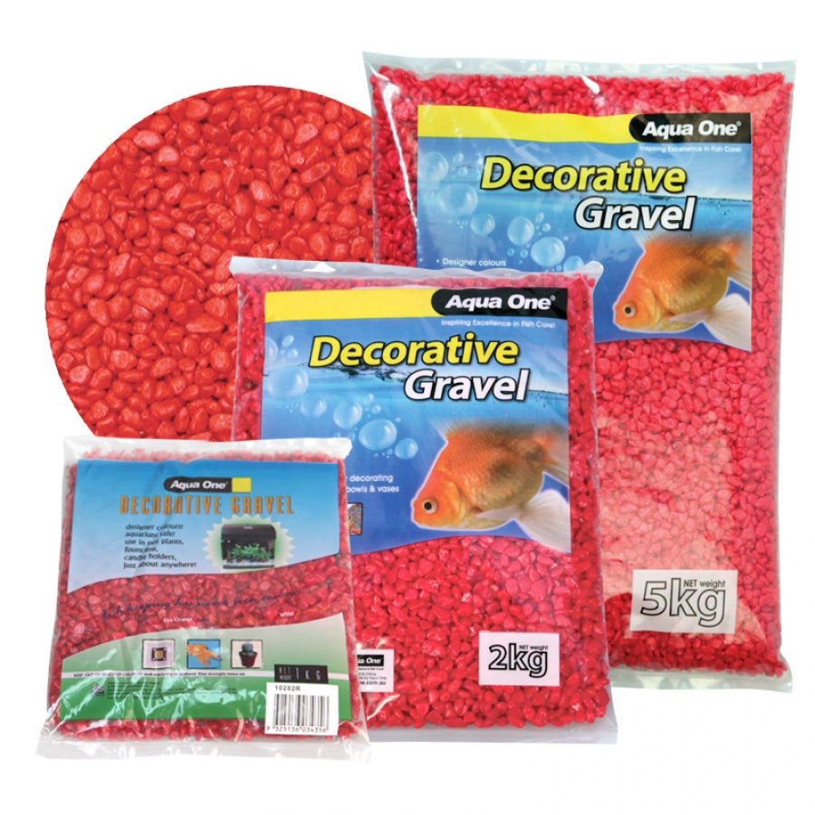 GRAVEL SCARLET RED 1KG 7MM