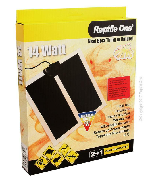 REPTILE ONE HEAT MAT 14W 28 X 28CM