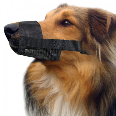 MUZZLE NYLON ADJUSTABLE (S) BLACK