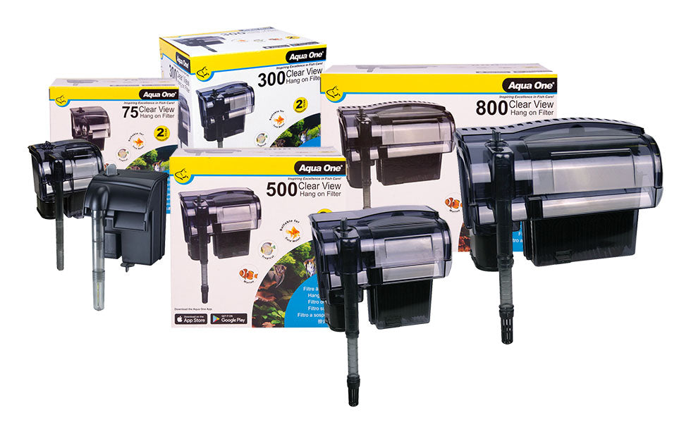 AQUA ONE CLEARVIEW HANG ON FILTER 75 190L/HR