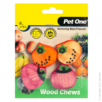 PO WOOD CHEWS 4PK SM