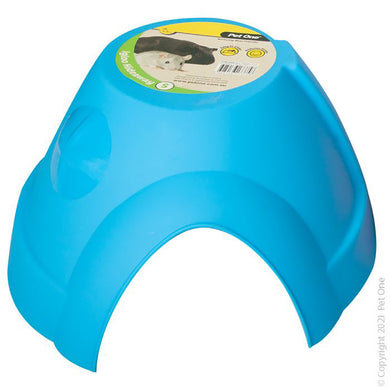 SMALL ANIMAL HIDE PLASTIC IGLOO (M) 19X16X9.3CM BLUE