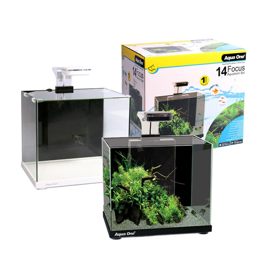 AQUA ONE FOCUS 14 AQUARIUM BLACK
