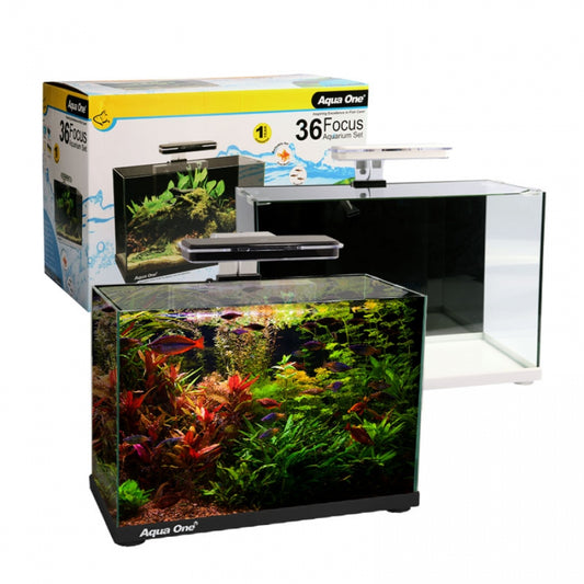 AQUA ONE FOCUS 36 AQUARIUM WHITE