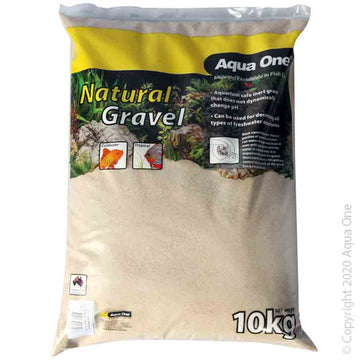 AQUA ONE NATURAL GRAVEL RIVER SAND AUSTRALIAN 10KG