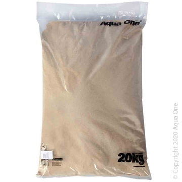 AQUA ONE NATURAL GRAVEL AUSTRALIAN RIVER SAND 20KG