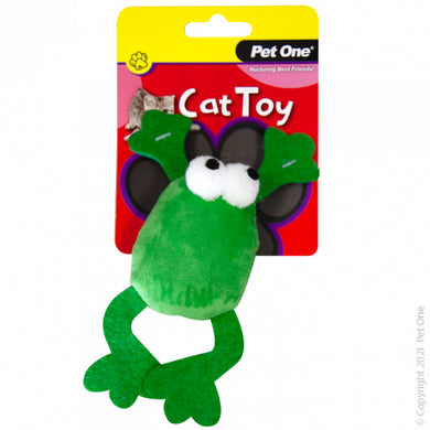 CAT TOY PLUSH FROG