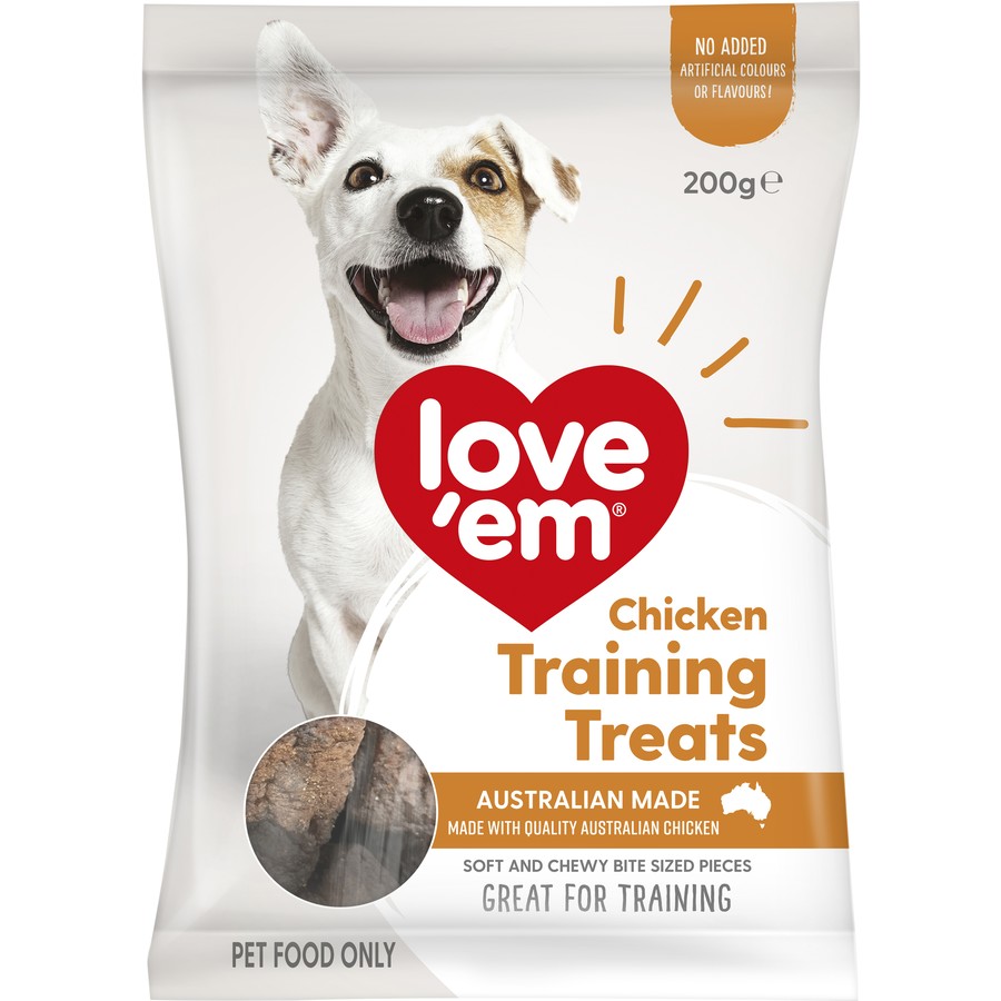 LOVE EM TRAINING TREAT CHICKEN 200G