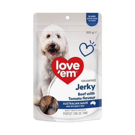 LOVE EM BEEF & TOMATO JERKY 200G