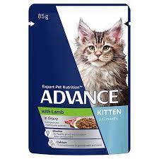 ADVANCE CAT WET LAMB IN GRAVY 85G