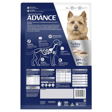 Load image into Gallery viewer, ADVANCE DOG ADULT SMALL BREED TURKEY 8KG