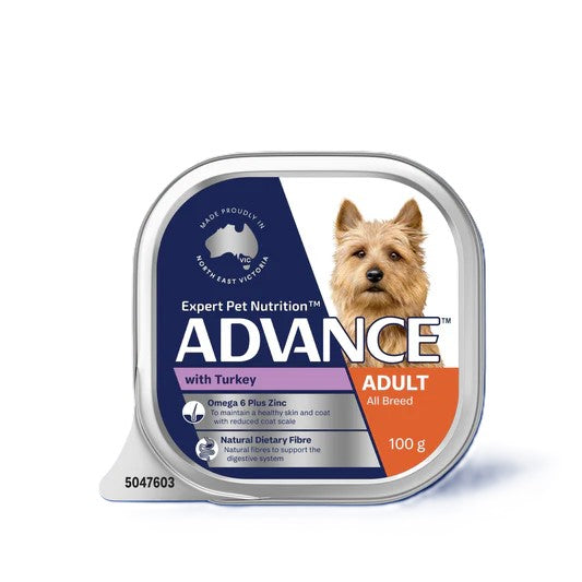 ADVANCE DOG WET TURKEY 100G