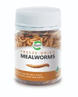 PISCES MEALWORMS FREEZEDRIED JAR 40G