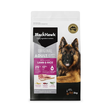 BLACK HAWK LAMB RICE 3KG