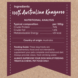 KAZOO PRIME CUTS KANGAROO STEAK STRIPS 80G