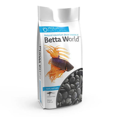 PISCES GRAVEL BETTA WORLD POLISHED BLACK 350ML