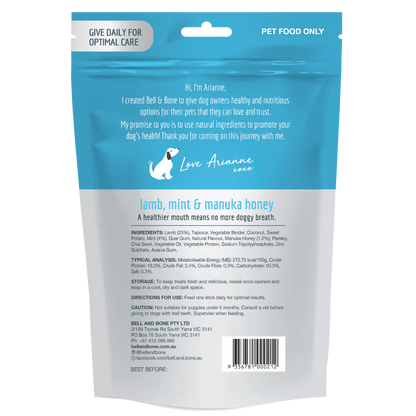 BELL & BONE DENTAL CHEW SMALL LAMB