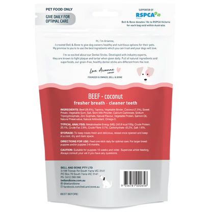 BELL & BONE DENTAL CHEW BIG PUPPY BEEF