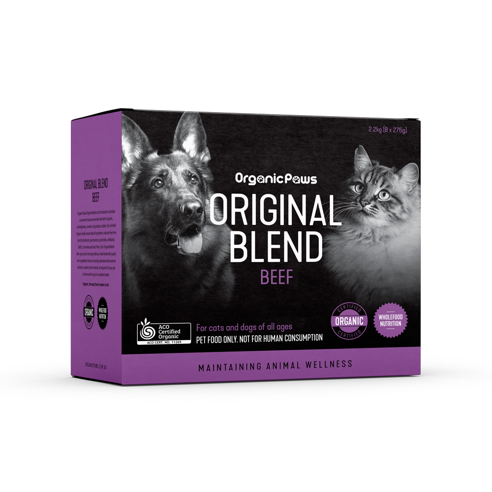 ORGANIC PAWS ORIGINAL BLEND BEEF 2.2KG