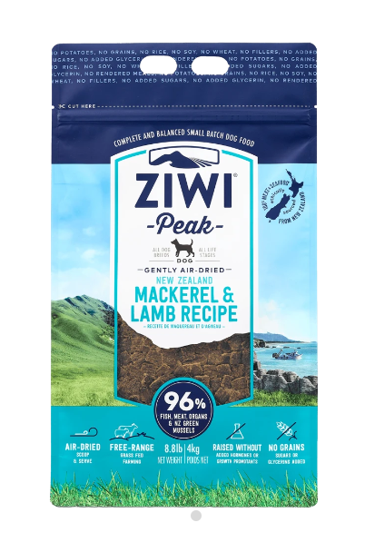 ZIWI DOG FOOD MACKERAL LAMB 454G