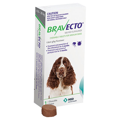 BRAVECTO 1TAB MD DOG GRN